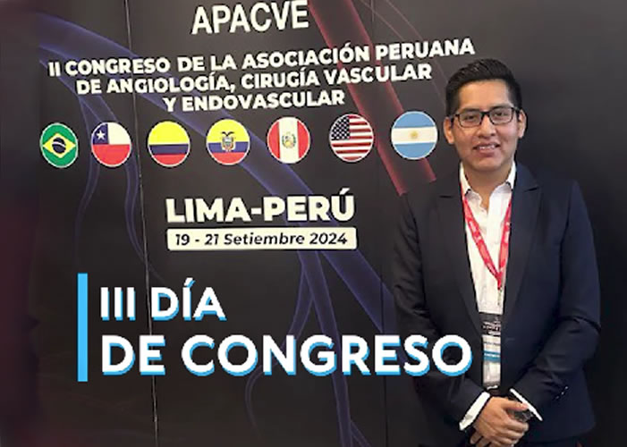 Participación en Congreso de la Asociación Peruana de Angiología y Cirugía Vascular